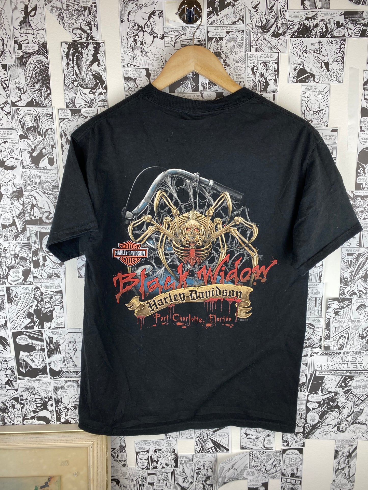 Vintage Harley Davidson “Black Widow” Florida t-shirt - size M