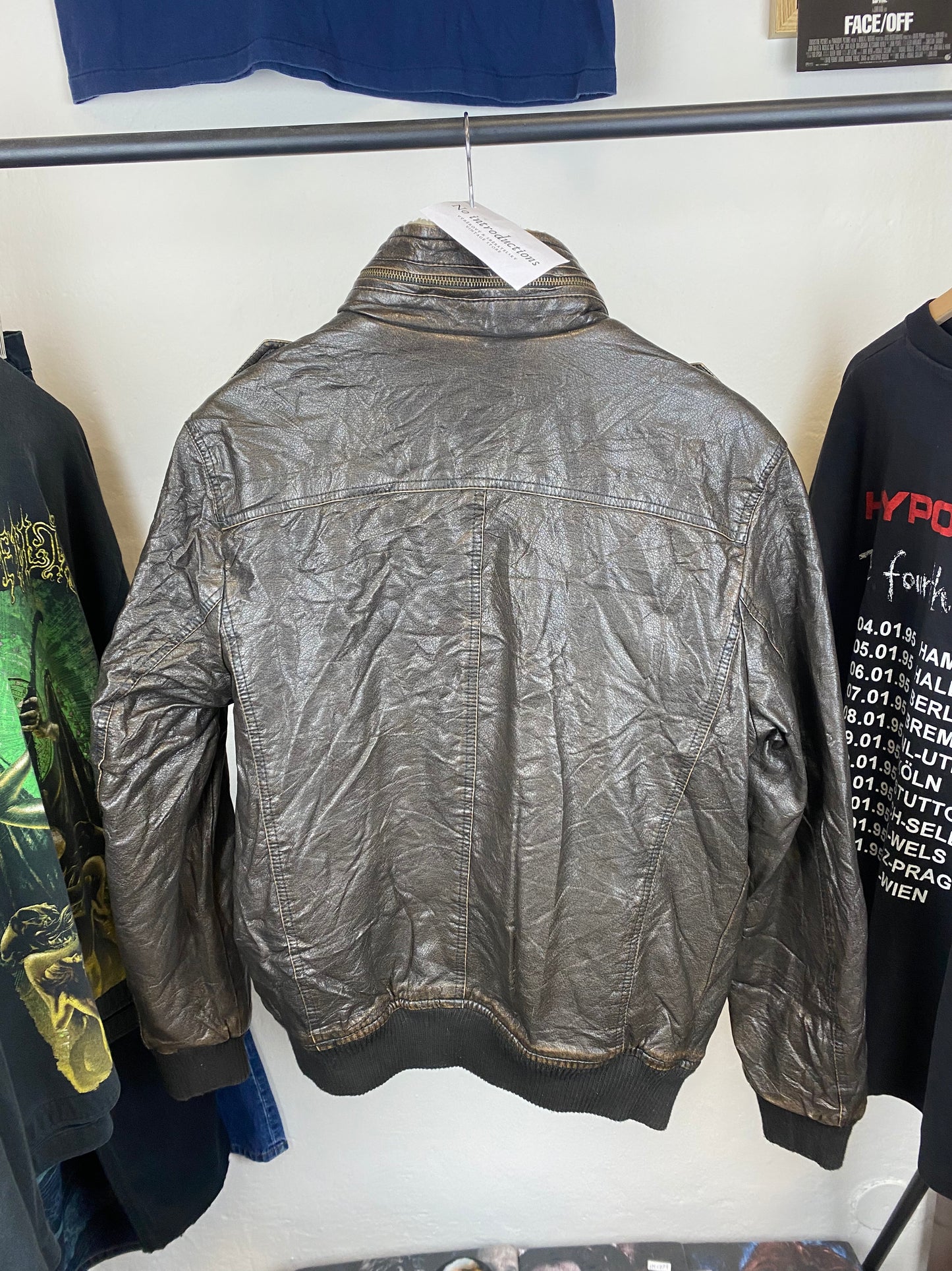 Vintage Levi’s Aviator Leather Jacket - size M