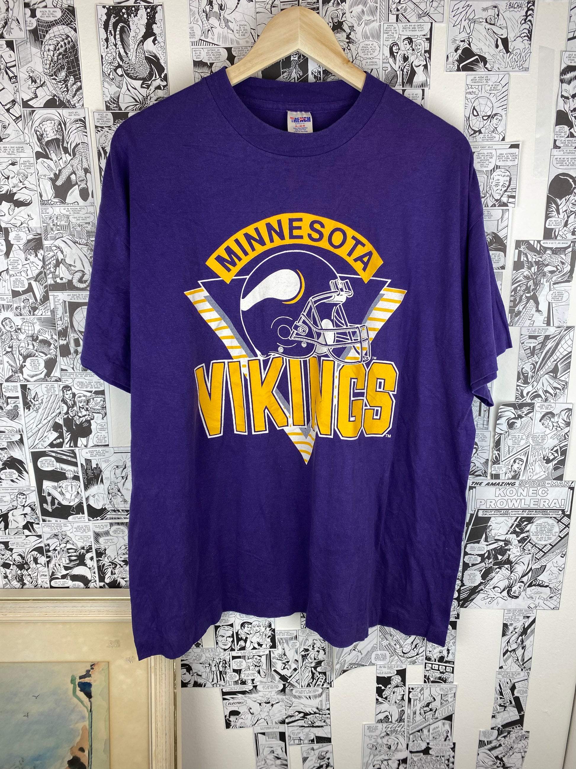 Vintage Minnesota Vikings - 80s t-shirt - size L