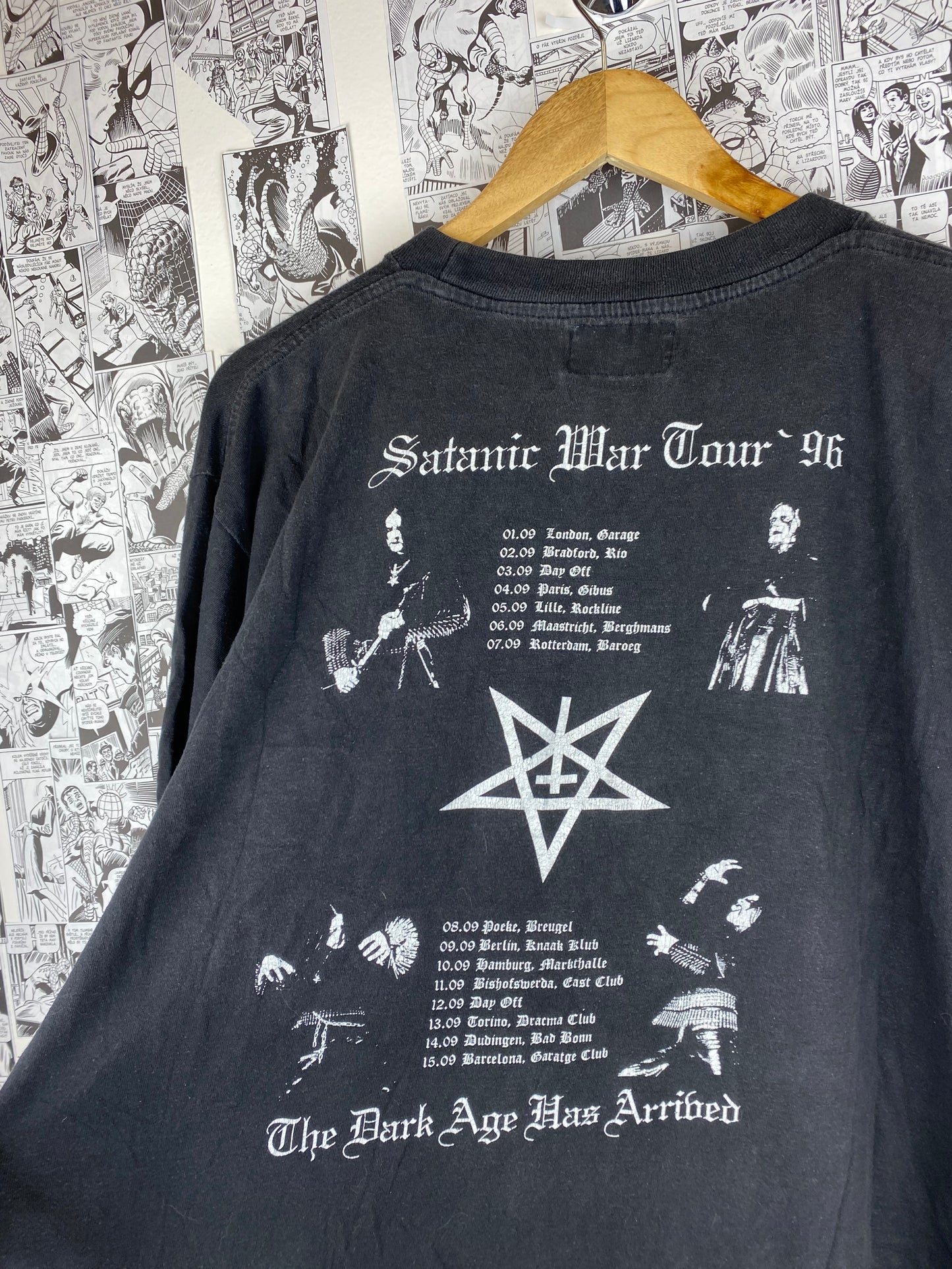 Vintage Dark Funeral “Satanic War Tour 1996” t-shirt - size XL