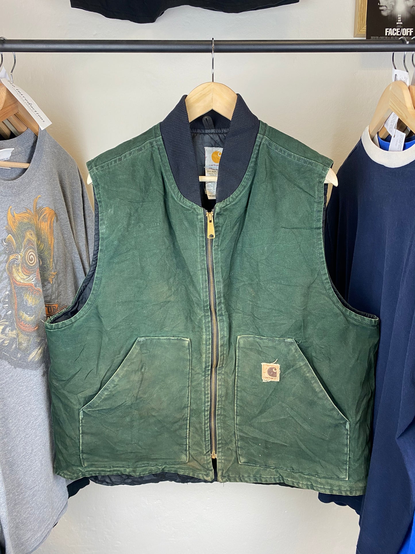 Vintage Carhartt Vest 90s Jacket - size XL