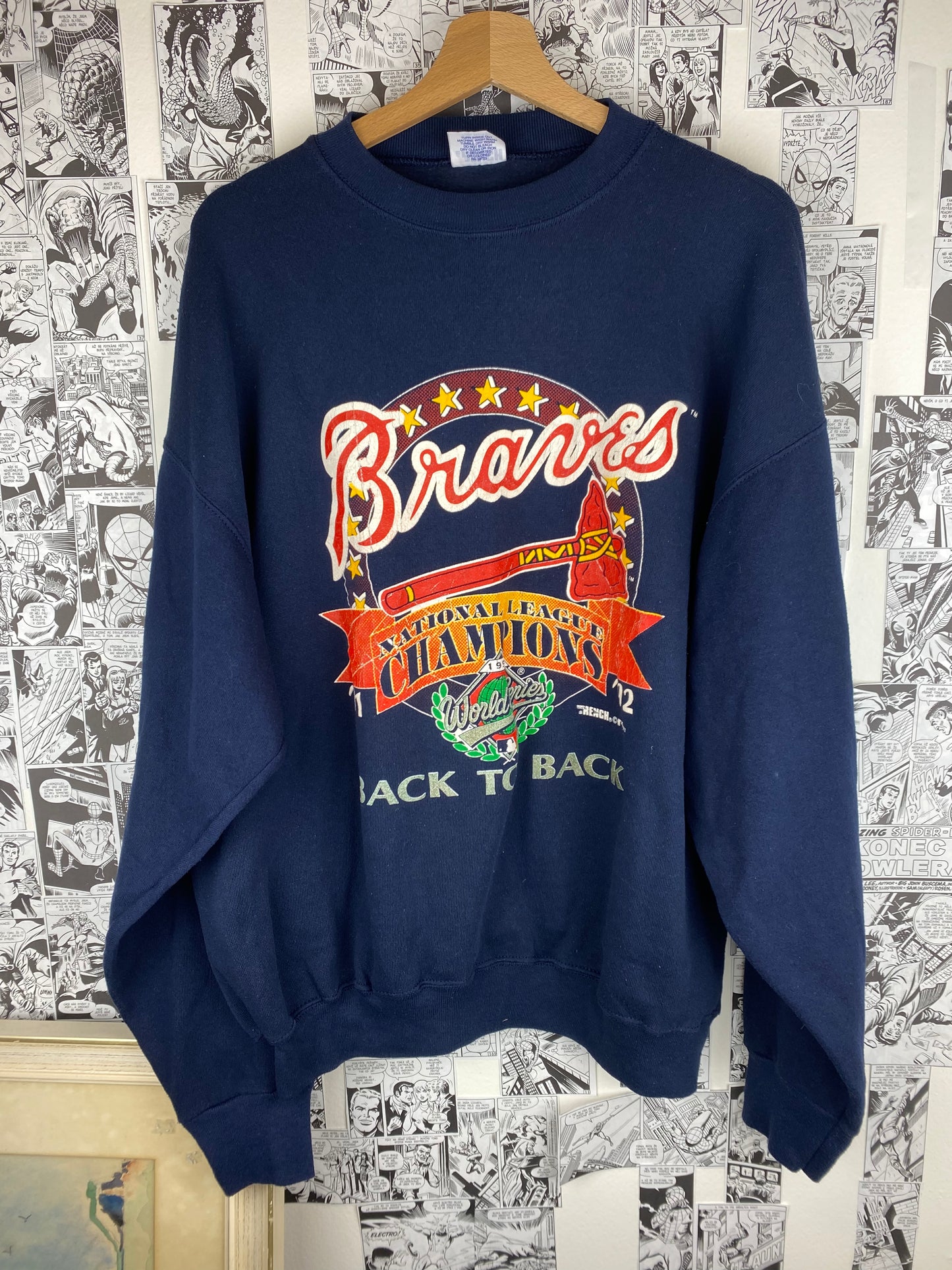 Vintage Atlanta Braves 1992 - MLB Crewneck - size XL