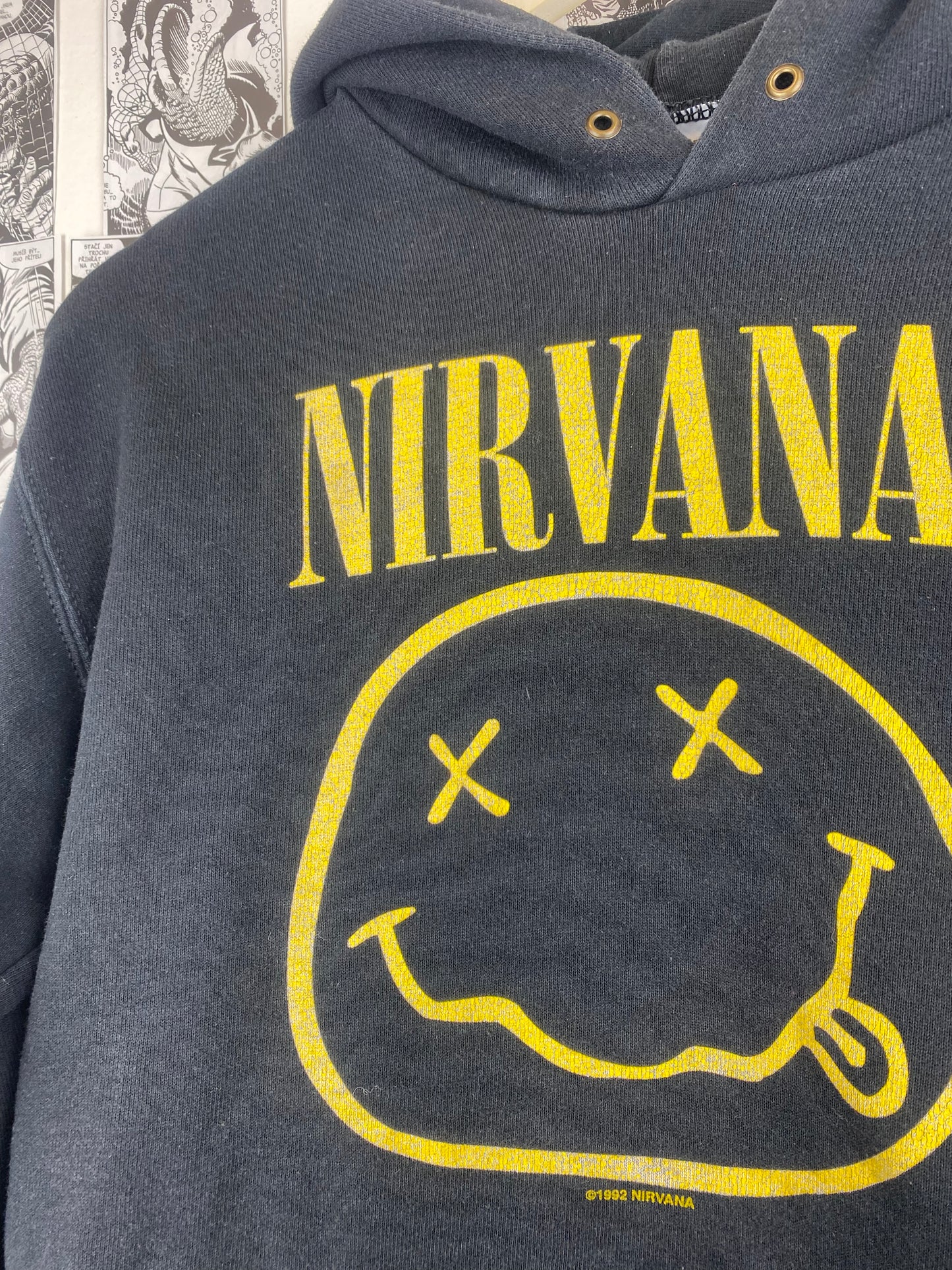 Vintage Nirvana Smiley 00s hoodie - size S