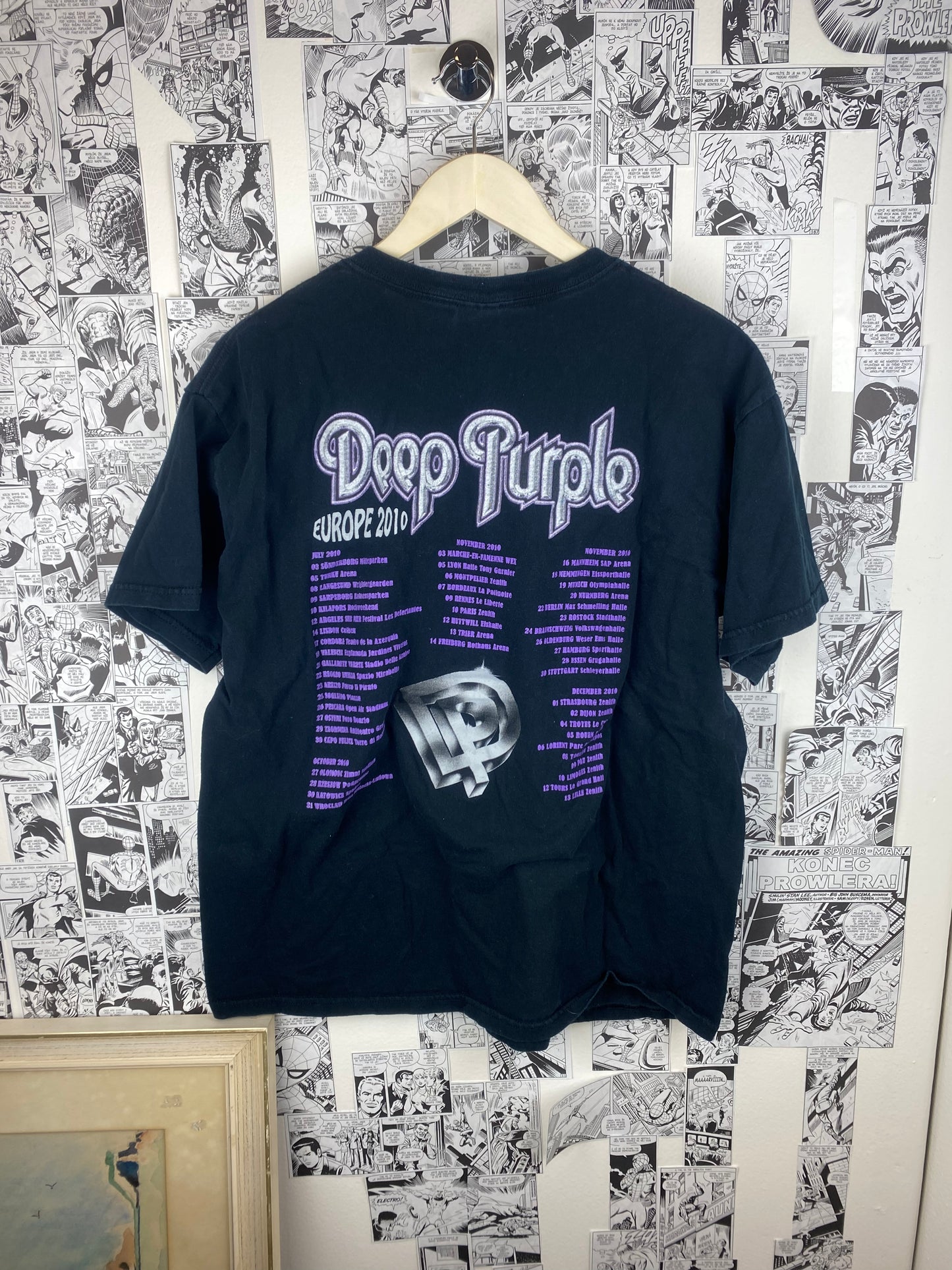 Vintage Deep Purple 2010 tour t-shirt