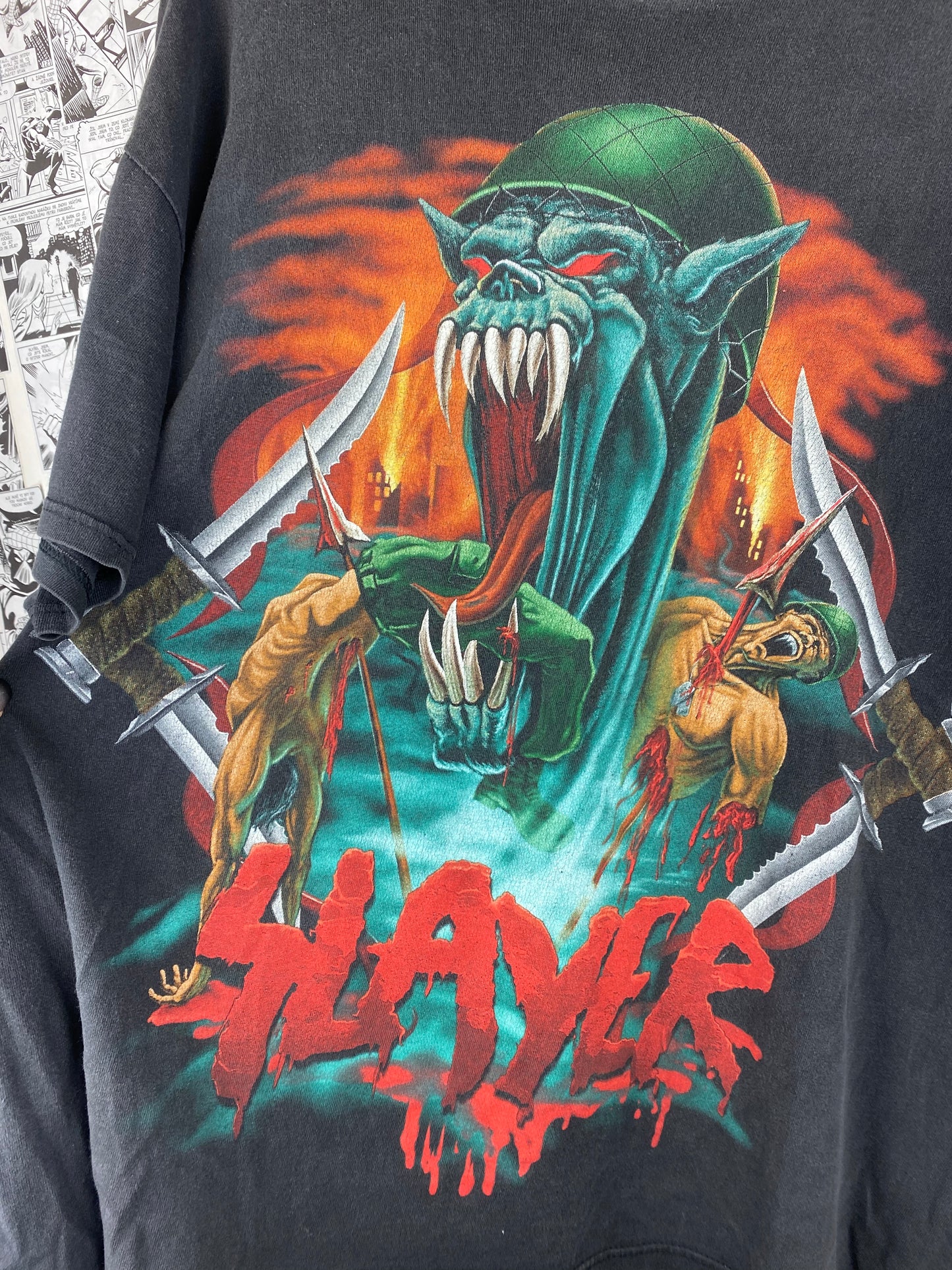Vintage Slayer “No Blood No Glory” 90s t-shirt