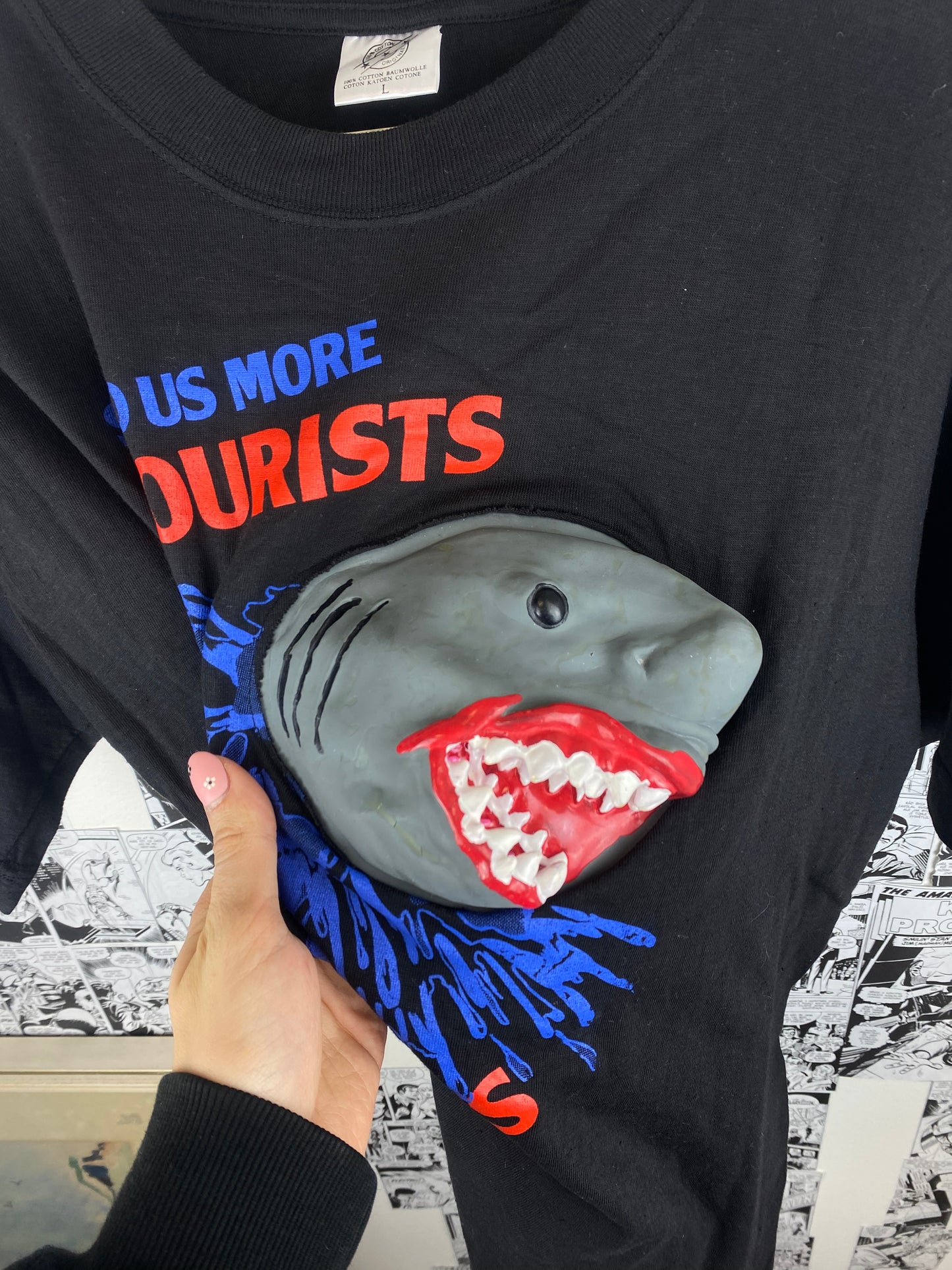 Vintage Jaws “Shark Attack” Parody 00s t-shirt