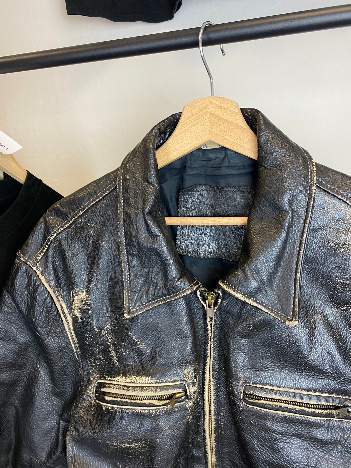 Vintage Heavy Leather 90s Jacket