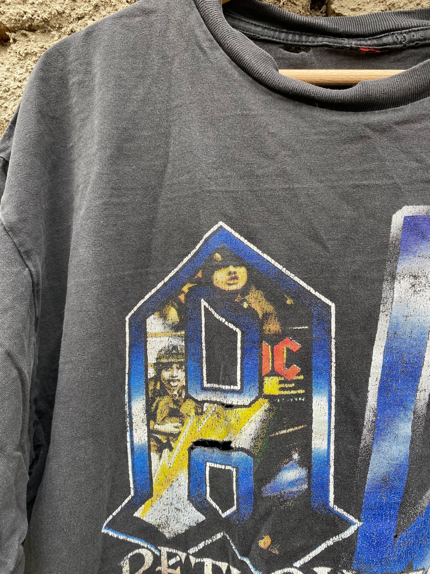 Vintage AC DC "Return to Rock" distressed t-shirt - size XL