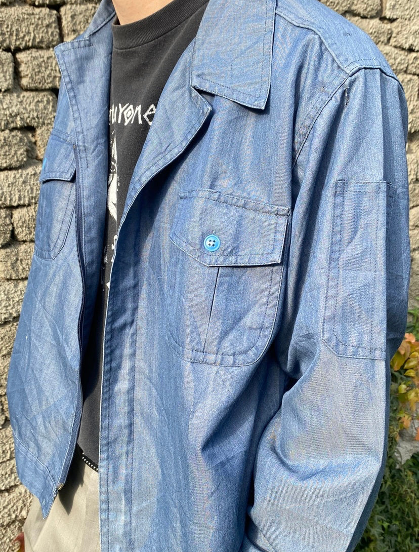Vintage French 70s Workwear jacket - size M