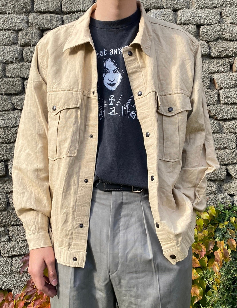Vintage French 90s overshirt - size L