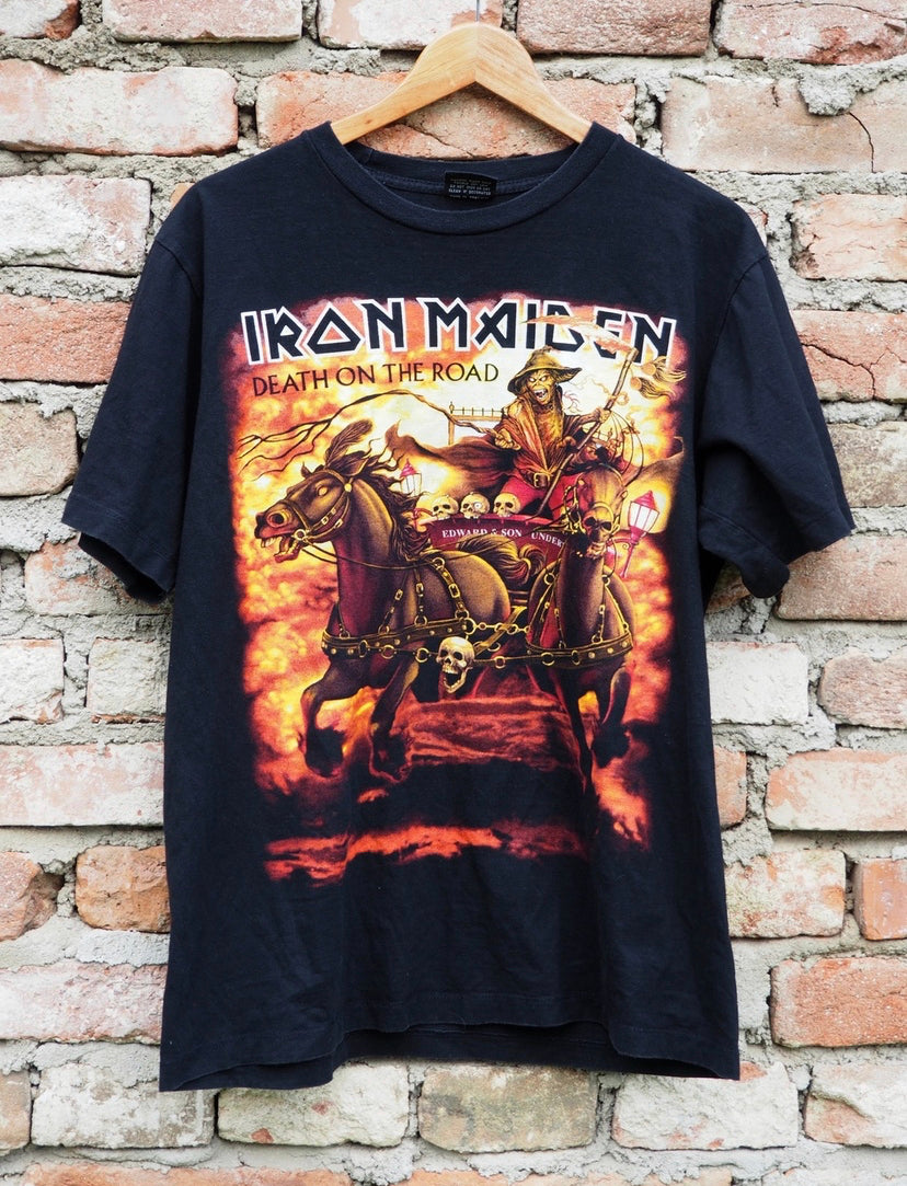 Vintage Iron Maiden "Death on the Road" t-shirt - size L