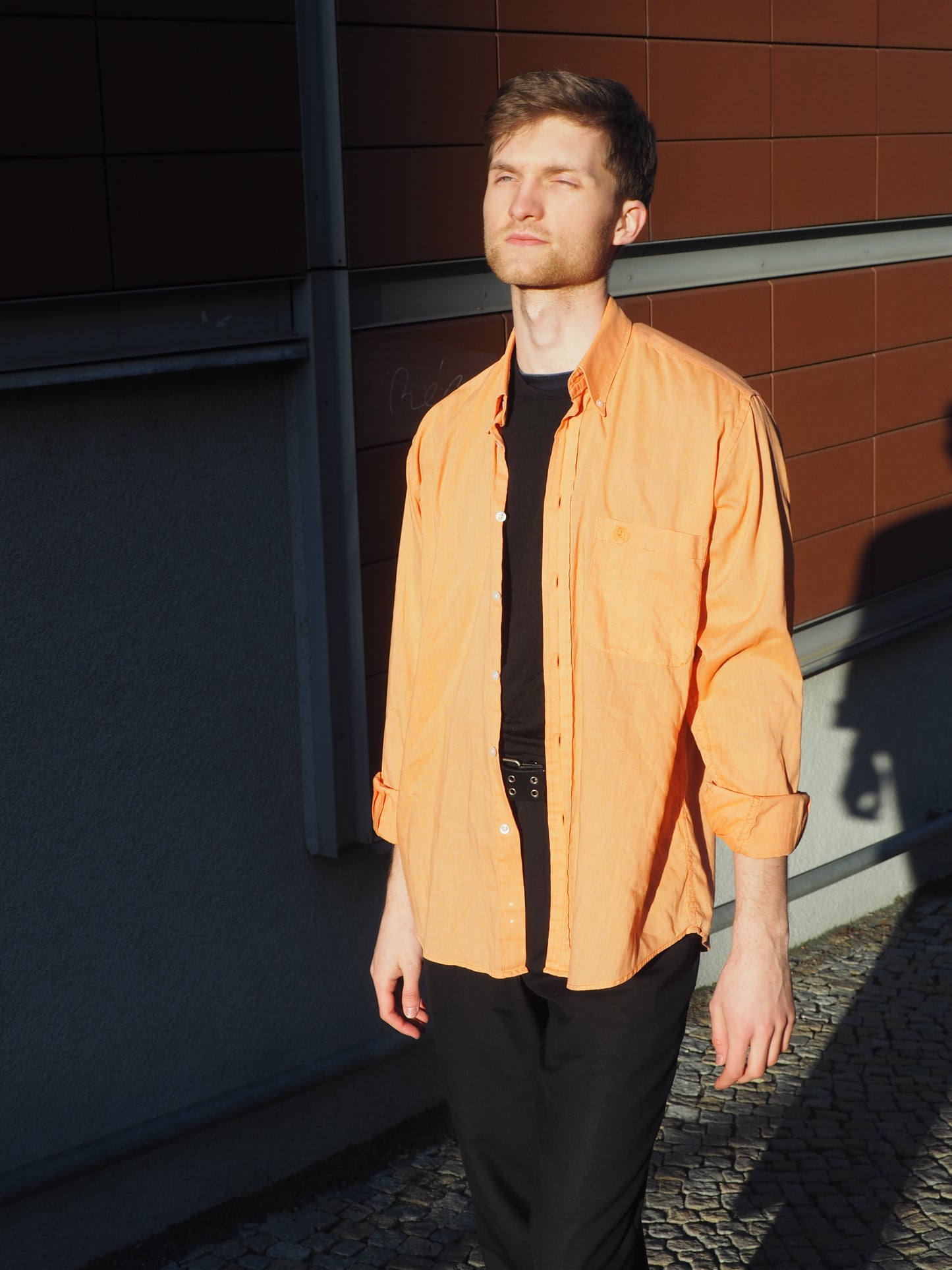 Vintage Orange shirt - size L