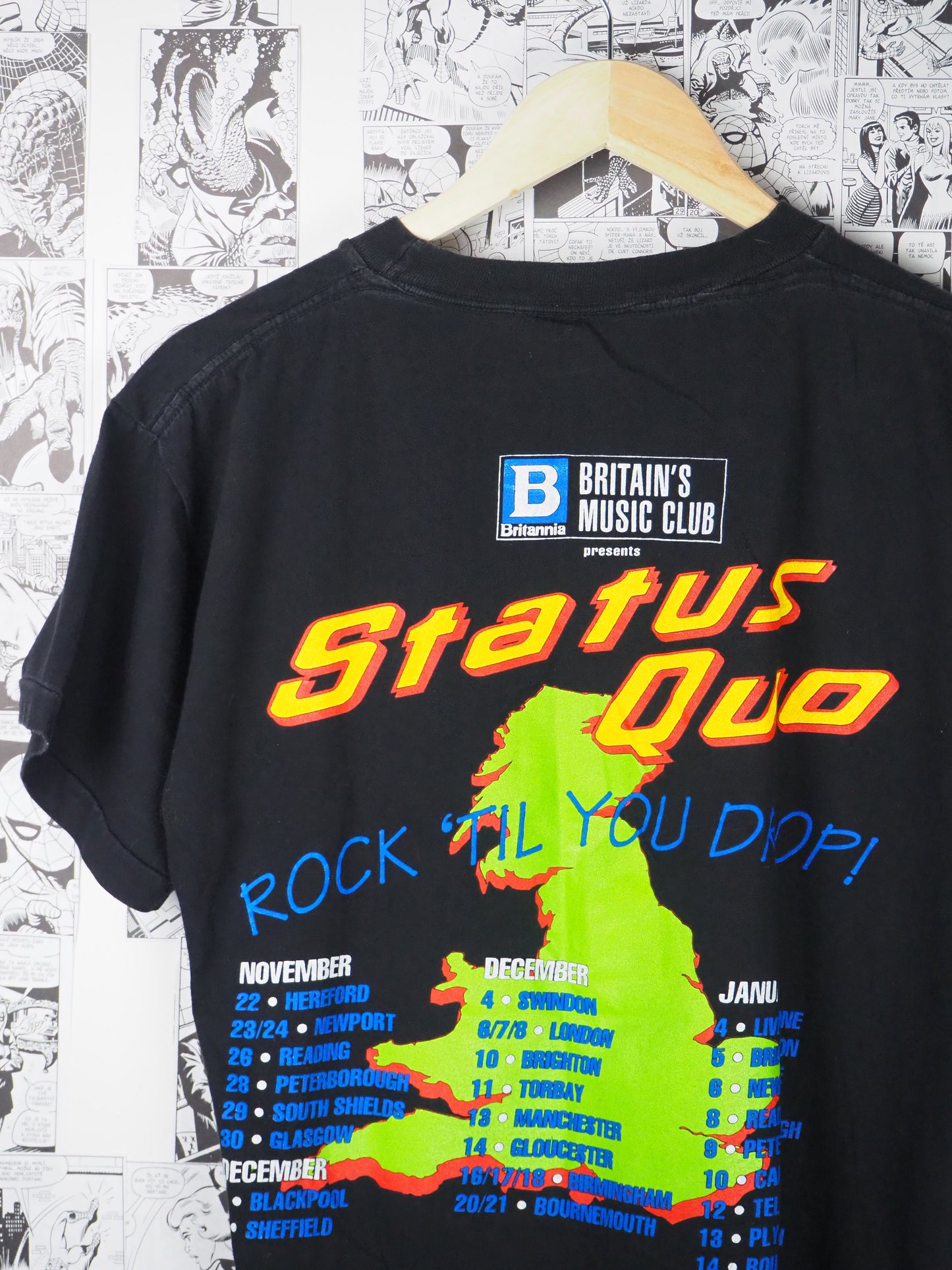 Vintage Status Quo 1991 t-shirt - size L