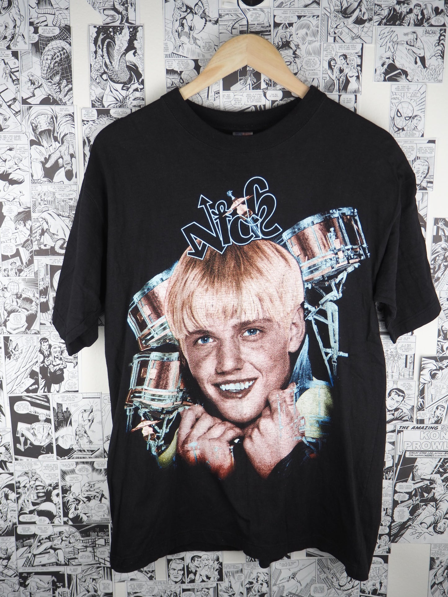 Vintage "Nick Carter" Back Street Boys 90s t-shirt - size L